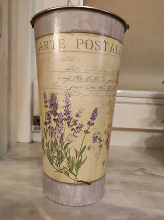 Wiaderko cynkowe ozdobne