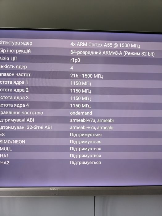 Телевізор Sharp QLED 55" 55EQ4EA