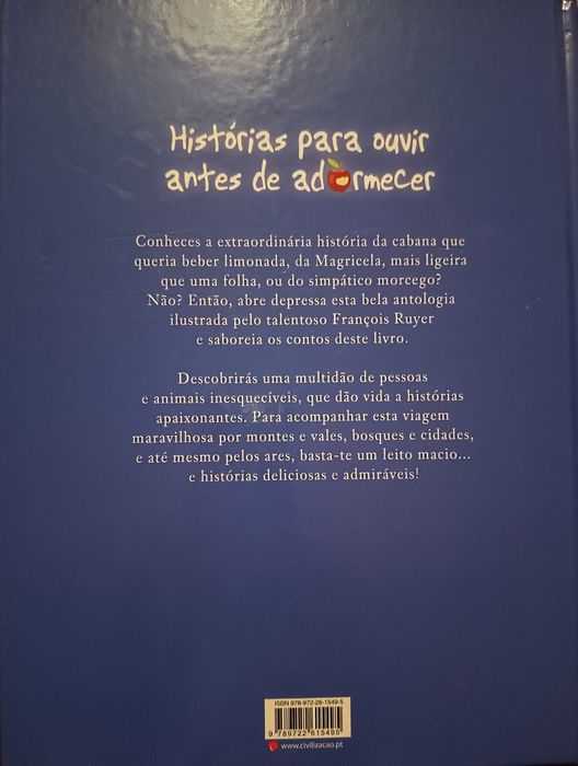 Livro para crianças "Histórias para ouvir antes de adormecer"