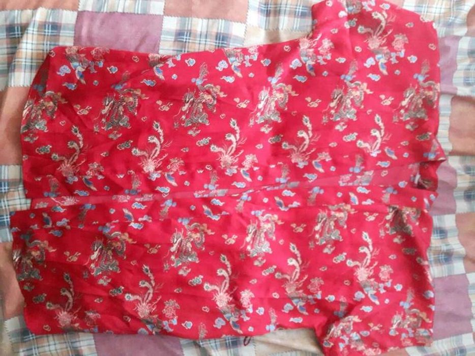 Халат атласний шовковий