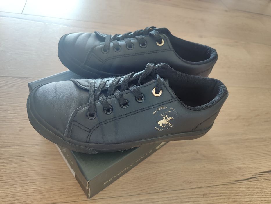 Czarne buty sportowe, trampki r. 36