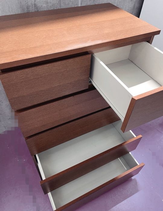 Malm Ikea komoda 6 szuflad