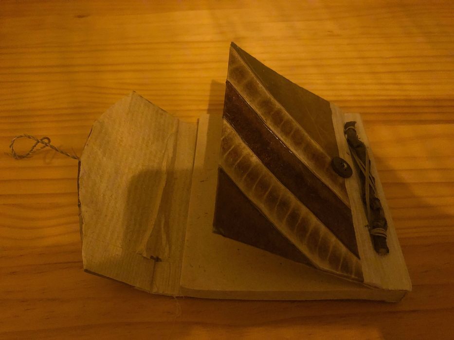 Bloco de notas artesanal