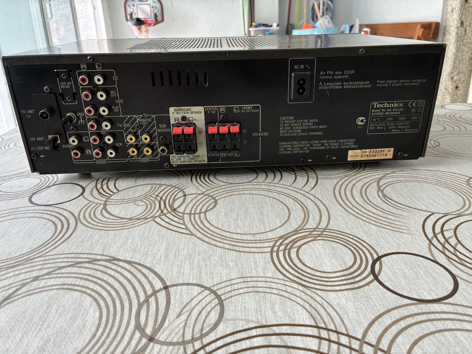 Amplificador Receiver Radio Technics SA EX 320 160W  som phono