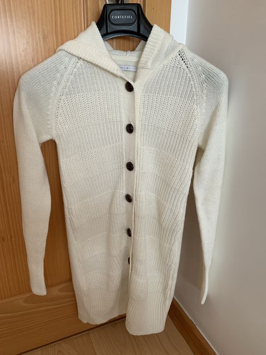 Casaco de mallha branco Only