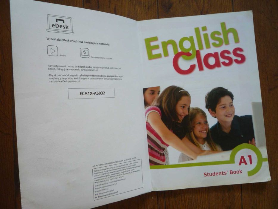 English Class A1. Podręcznik język angielski klasa 4 Pearson