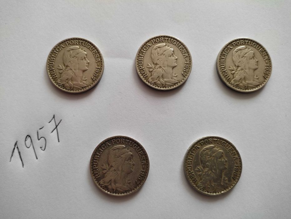 moedas da republica-1 escudo 1957