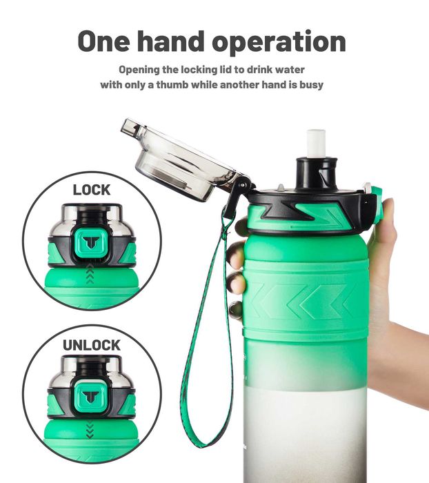 Бутылка для воды шейкер для зала спортивная вело TKK 1020 850мл Тритан