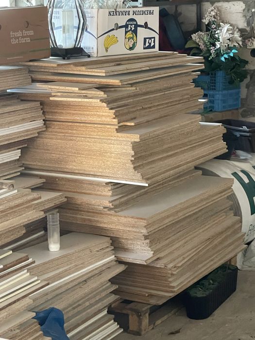 Płyty wiórowe biale laminat (nie osb sklejka)