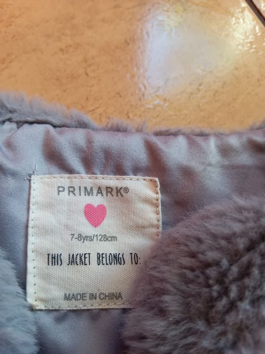Bezrękawnik serdak kamizelka dziewczęca puchowa Primark 128