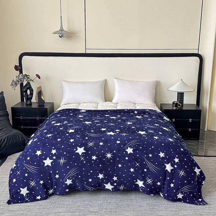 Плед—покривало на кровать Флис мягкий приятный к телу