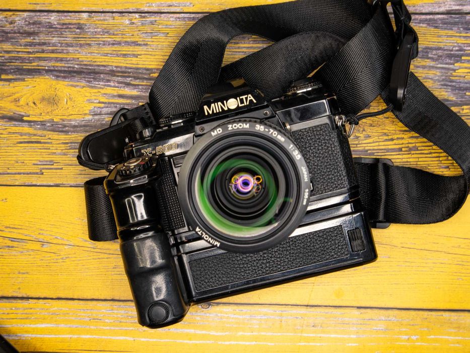 Minolta X500 + MD 35-70 mm f 3.5 + motodrive 1 - Sprawdzony