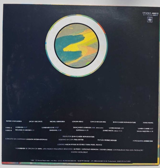 Discos Vinil Álbuns LP Música Latina anos 80 - Lambada, outra