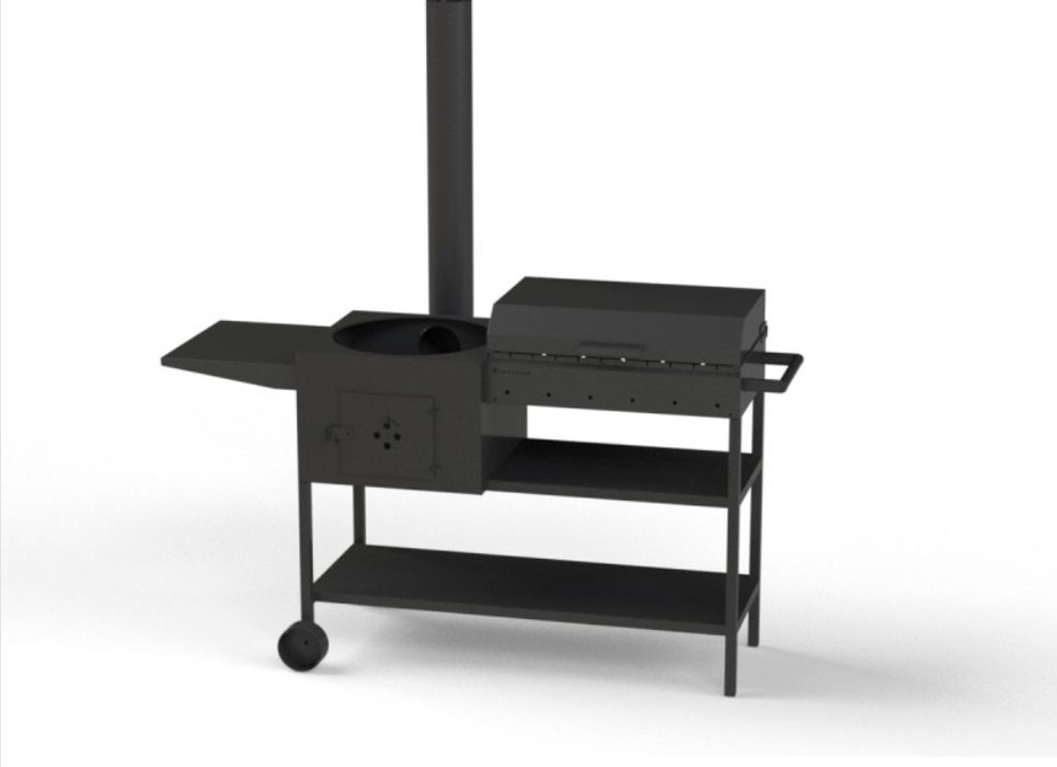 Grill z piecem pod kociołek