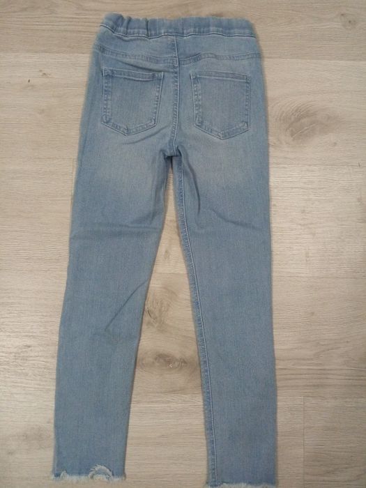 Calças ganga azuis claras 9, 10 anos