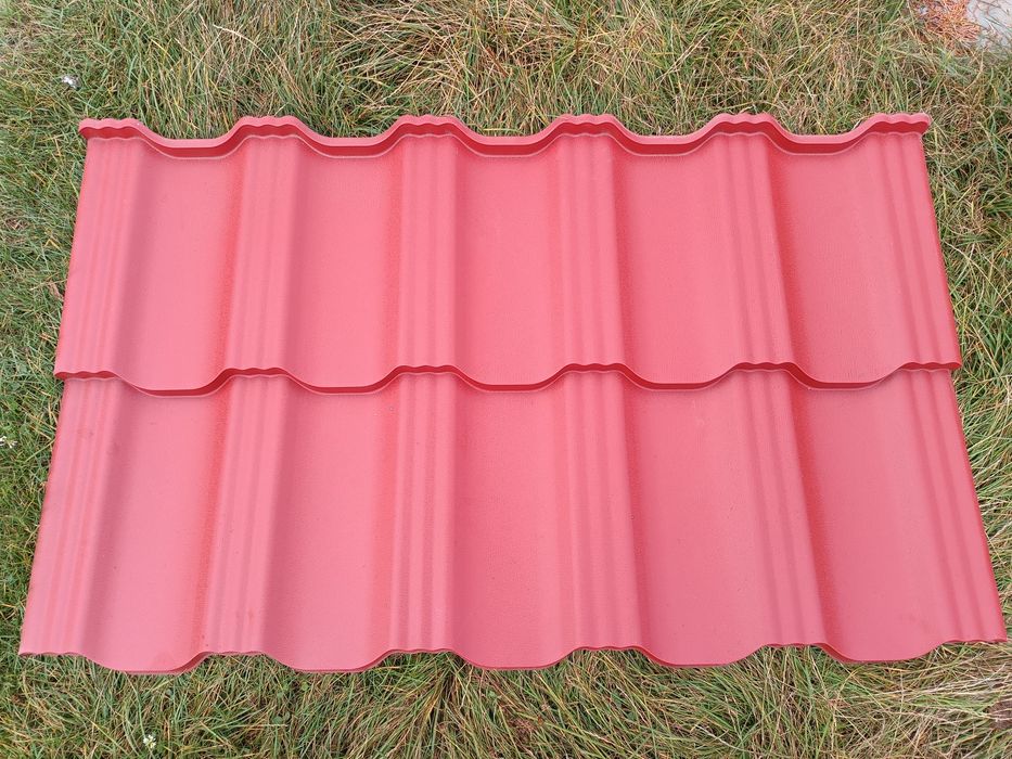 Okazja!Blachodachówka modułowa Blachotrapez wiśnia mat. Super cena