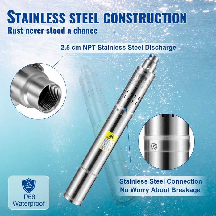 Bomba Submersível 550W para Poço/Furo