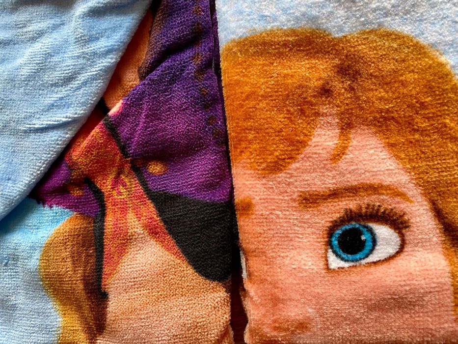 Ręcznik z kapturem Frozen Disney 100% bawełna Kraina Lodu Elsa Towel