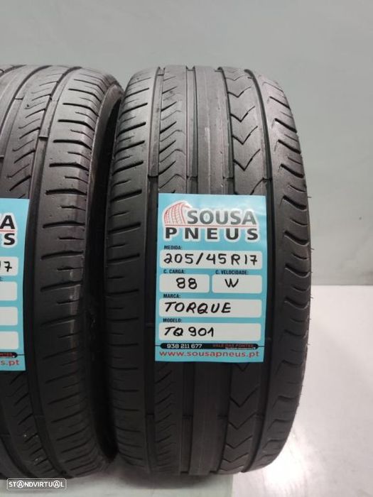 2 pneus semi novos 205-45r17 torque - oferta dos portes