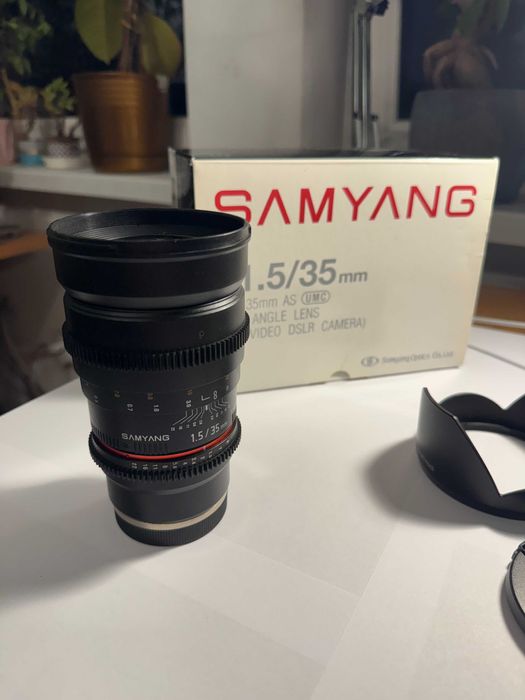 Samyang 35 mm T1.5 - VDSLR / SONY-E pełna klatka / FAKTURA VAT