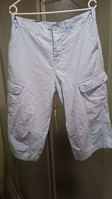 Denim Co.  Męskie spodnie cargo z lnu i bawełny, 55% Len, Roz. M/L