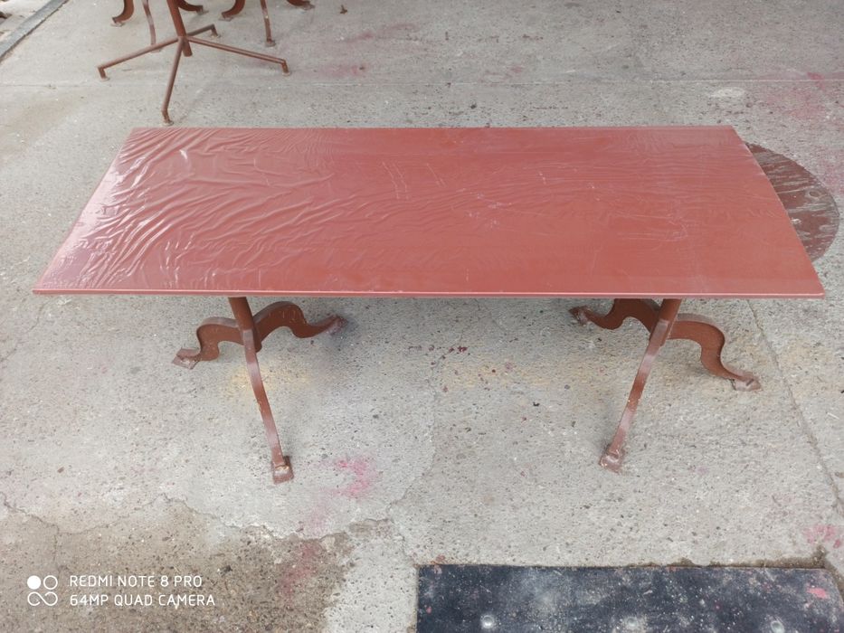 Blacha płaska, okuciowa, obróbki, kolor ceglasty RAL 8004, po budowie