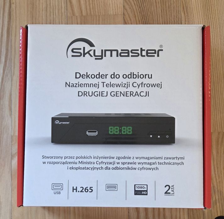 Dekoder DVBT Skymaster na Gwarancji