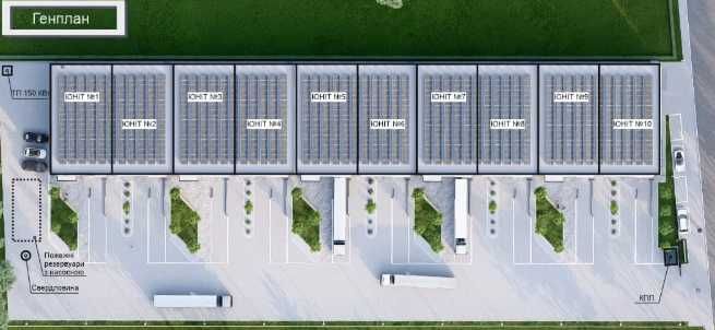 Продажа нового склада,  с. Святопетровское.