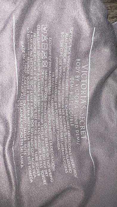 Szary biustonosz 70 C victotia secret