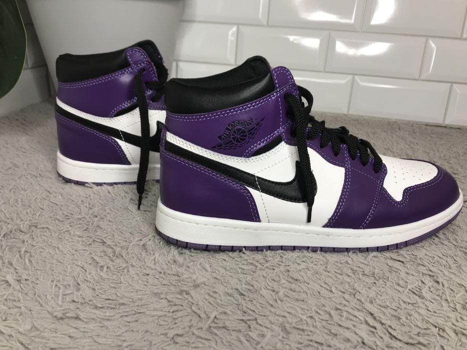 stylowe skórzane wysokie trampki nike jordan