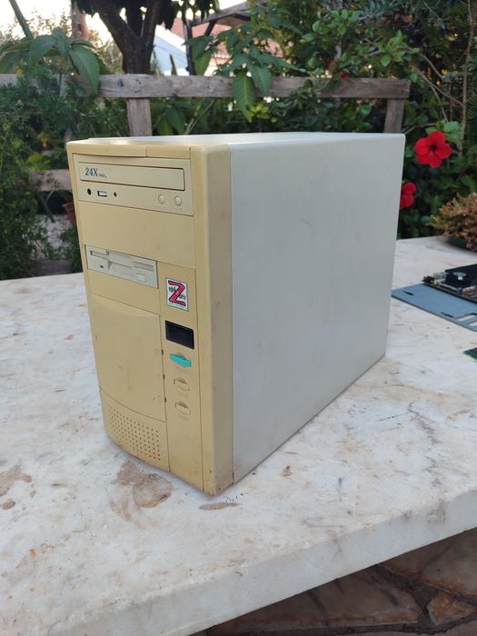 Kit PC Retro Socket 7: Pentium MMX 166 + AWE64 + Matrox PCI + Caixa e Fonte AT