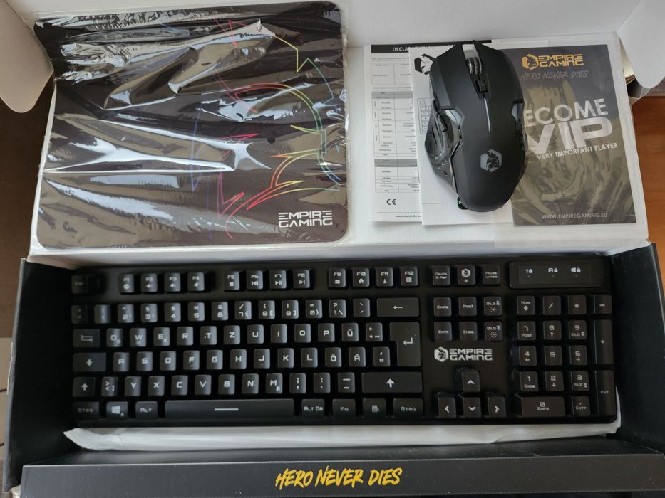 Набір Клавіатури миша килим EMPIRE GAMING Armor RF800 RGB