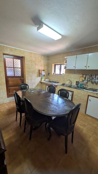 Mesa de Cozinha Extensível + 8 Cadeiras