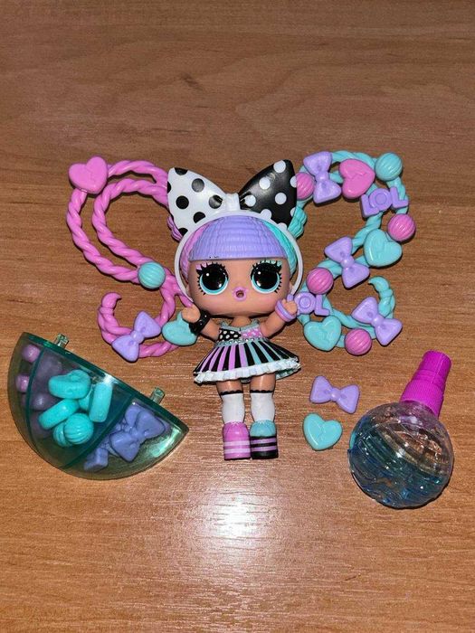 Лялька кукла ЛОЛ LOL Hair Beads Феєричні зачіски намистинками бусинки