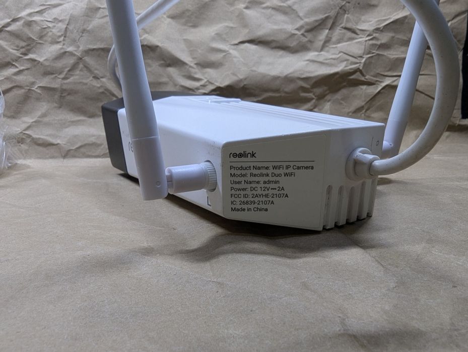 Панорамна IP-камера Reolink Duo WiFi 4MP (2K) Кут 150° Двооб’єктивна