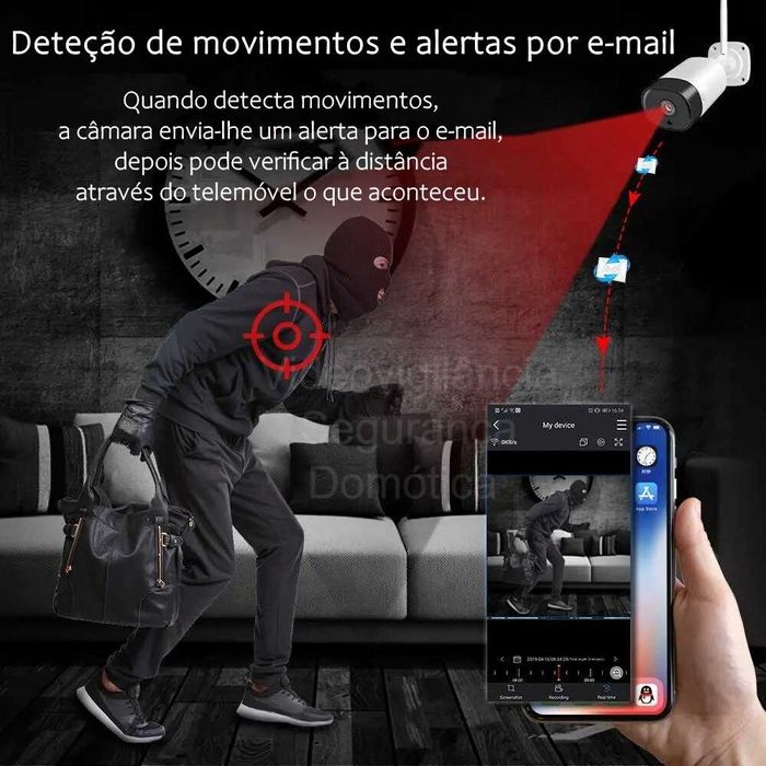 Sistema Vigilância ‼️ 8 Canais ‼️ 8 Câmaras ‼️ Sem Fios ‼️ UltraFullHD