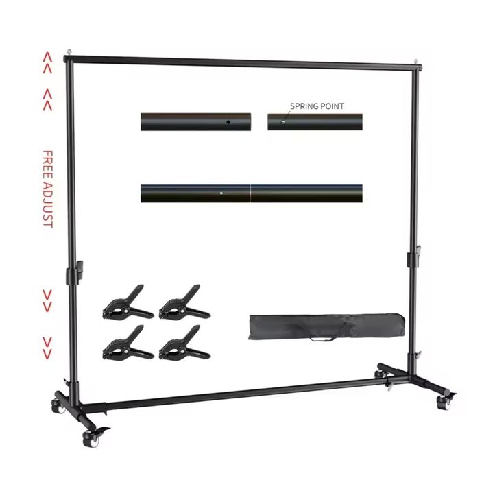 Kit tripés fundos fotográficos e projeção video