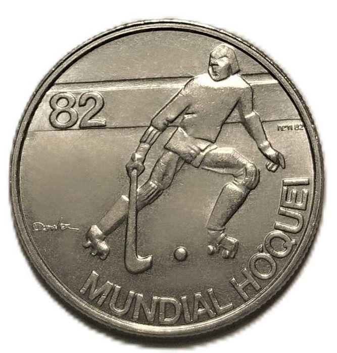 2,5 escudos 1982 Mundial de Hóquei Portugal