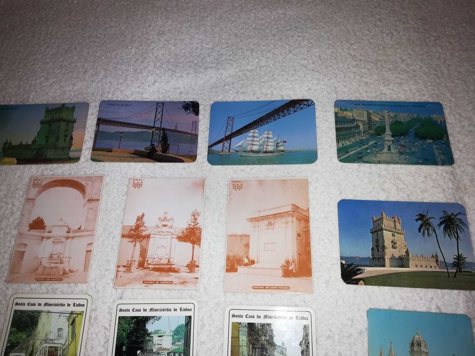 monumentos e paisagens da cidade de lisboa (23 calendários) raros