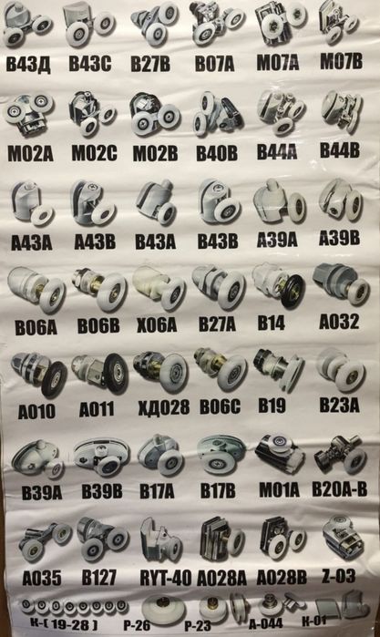 Ролики для душової кабіни , колеса для душової , ролики для гідробокса