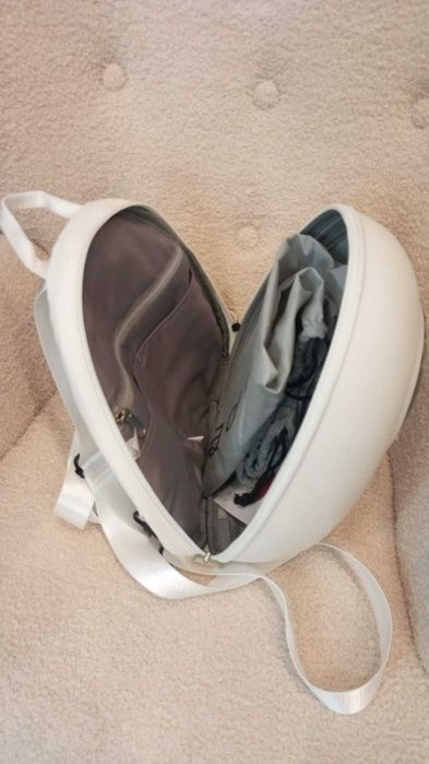 Mochila infantil com led Branca