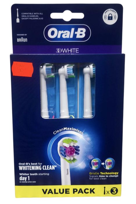 NA LEWARA końcówki ORAL-B 3D White CleanMaximiser 3 szt