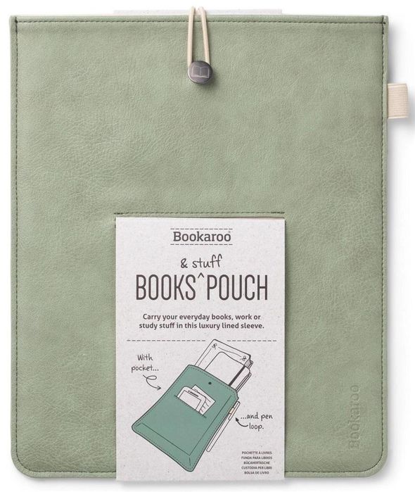 Bookaroo Books & Stuff - etui na książkę - oliwka oprawa: blister