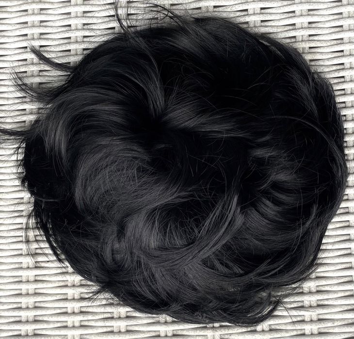 Premium Ultra włosy doczepiane, głęboka czerń, duży kok 269.