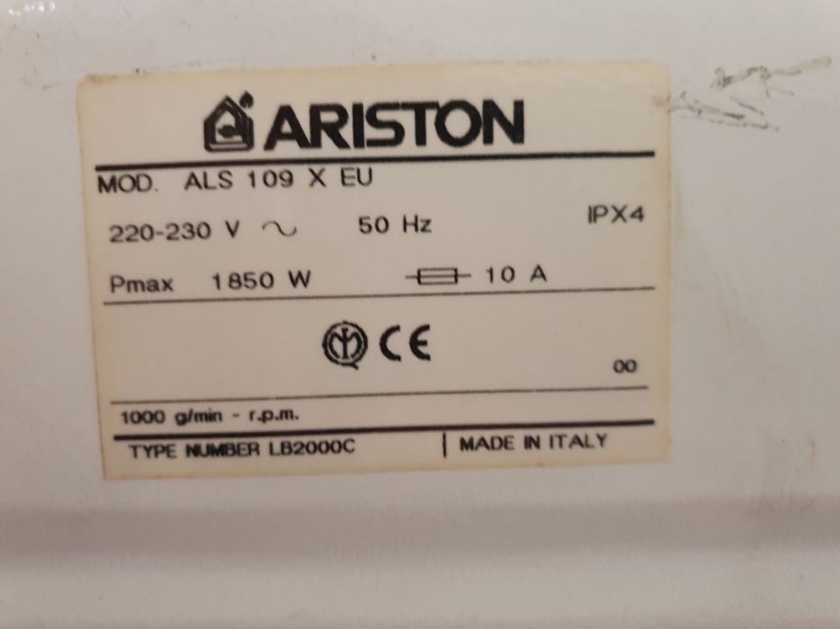 Pralka Ariston ALS109XEU sprzedam na części