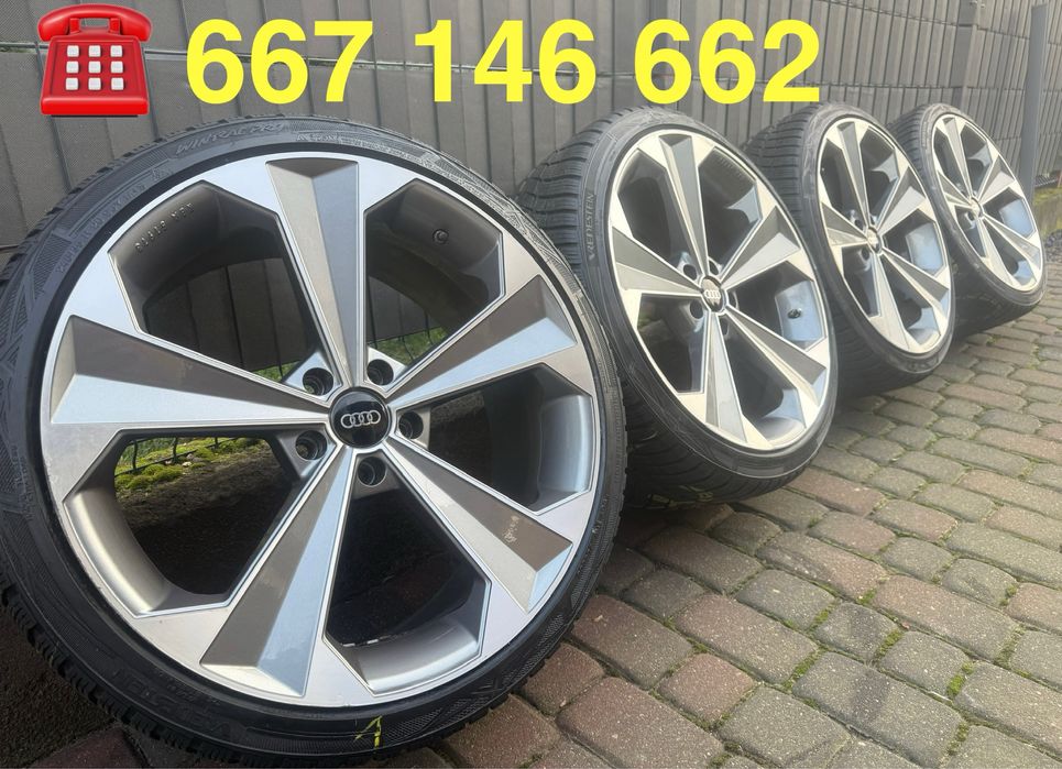 Zimowe 20 cali Audi A4 A5 A6 A7 felgi koła komplet 5x112 ET35 9J 66.6