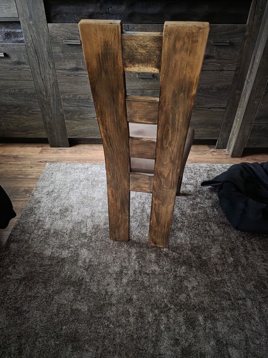 Stół i 4x krzesło jesion ciemny