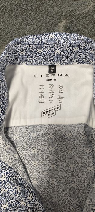 Koszula męska Eterna rozm. 38 slim fit Nowa