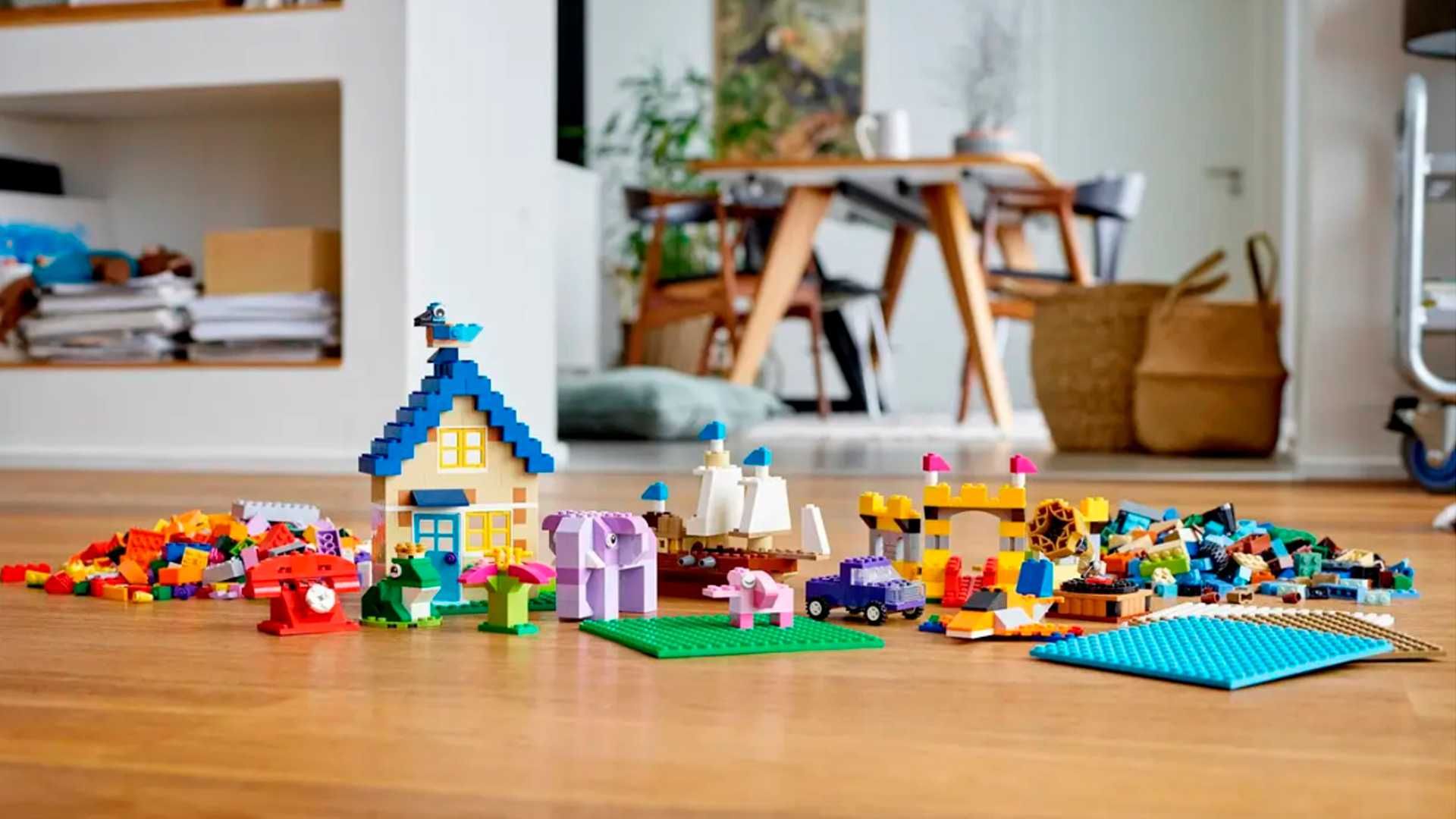 Конструктор ЛЕГО 1500 деталей. Lego Classic 11717 Кубики та пластини: 3 ...