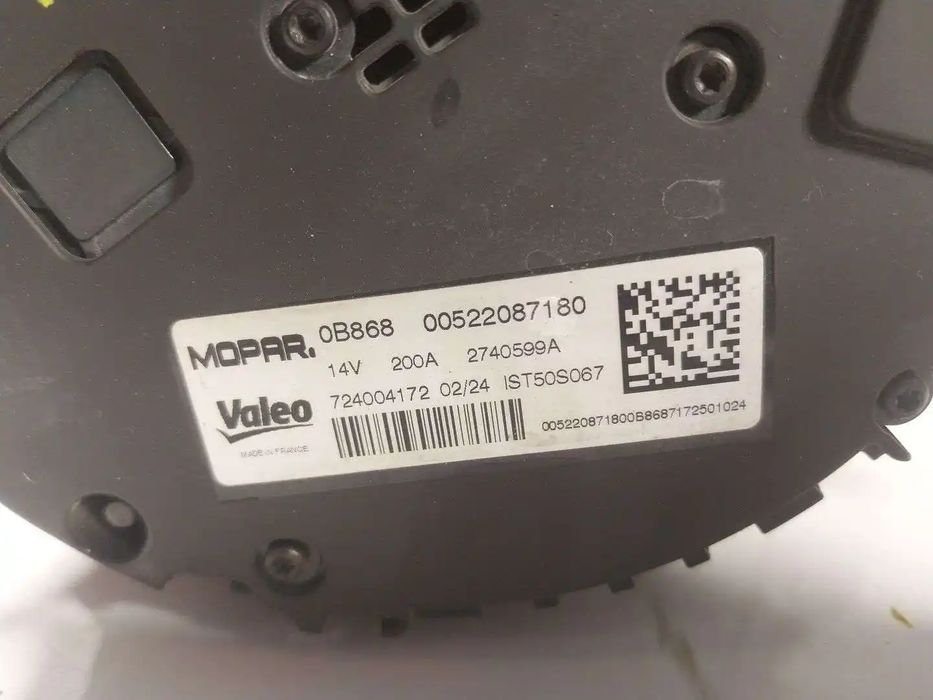Alternador FIAT 500 (312_) 1.0 MILD HYBRID (312.AYD1B) 52208718 00522087180